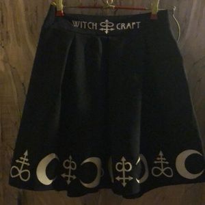 Cute witch craft mini skirt